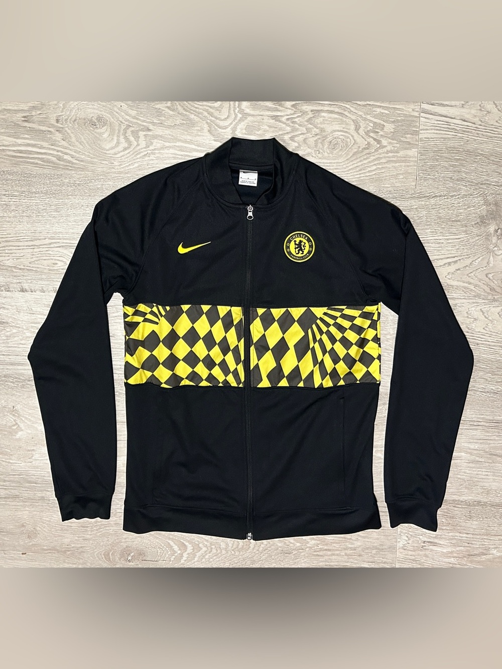 Nike Chelsea FC Black & Yellow Track Jacket